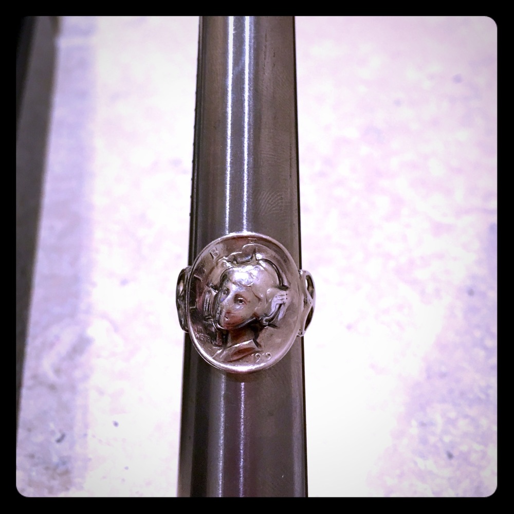 Vintage mercury dime ring